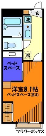 レオパレス砂漠のバラの物件間取画像